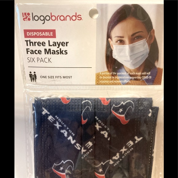 “HOUSTON TEXANS” Face Masks - Picture 2 of 5